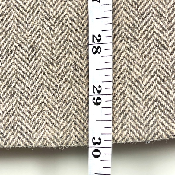 Ben Sherman Brown Herringbone Wool Blend Blazer Suit Jacket Sport Coat Mens XL - Picture 12 of 16